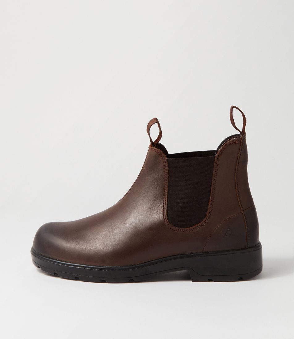 Jackson Brown Pull Up Leather Chelsea Boots