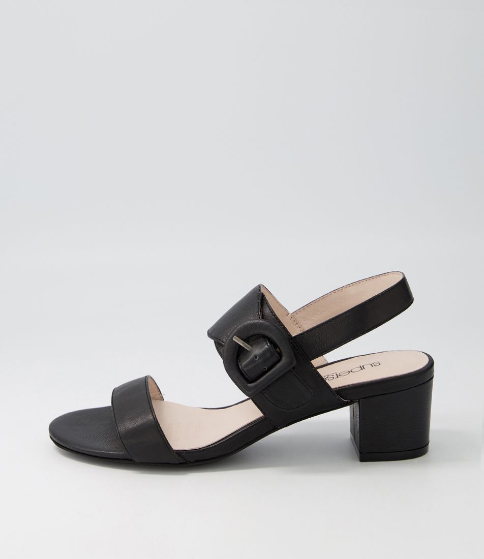 Cassin Black Leather Sandals