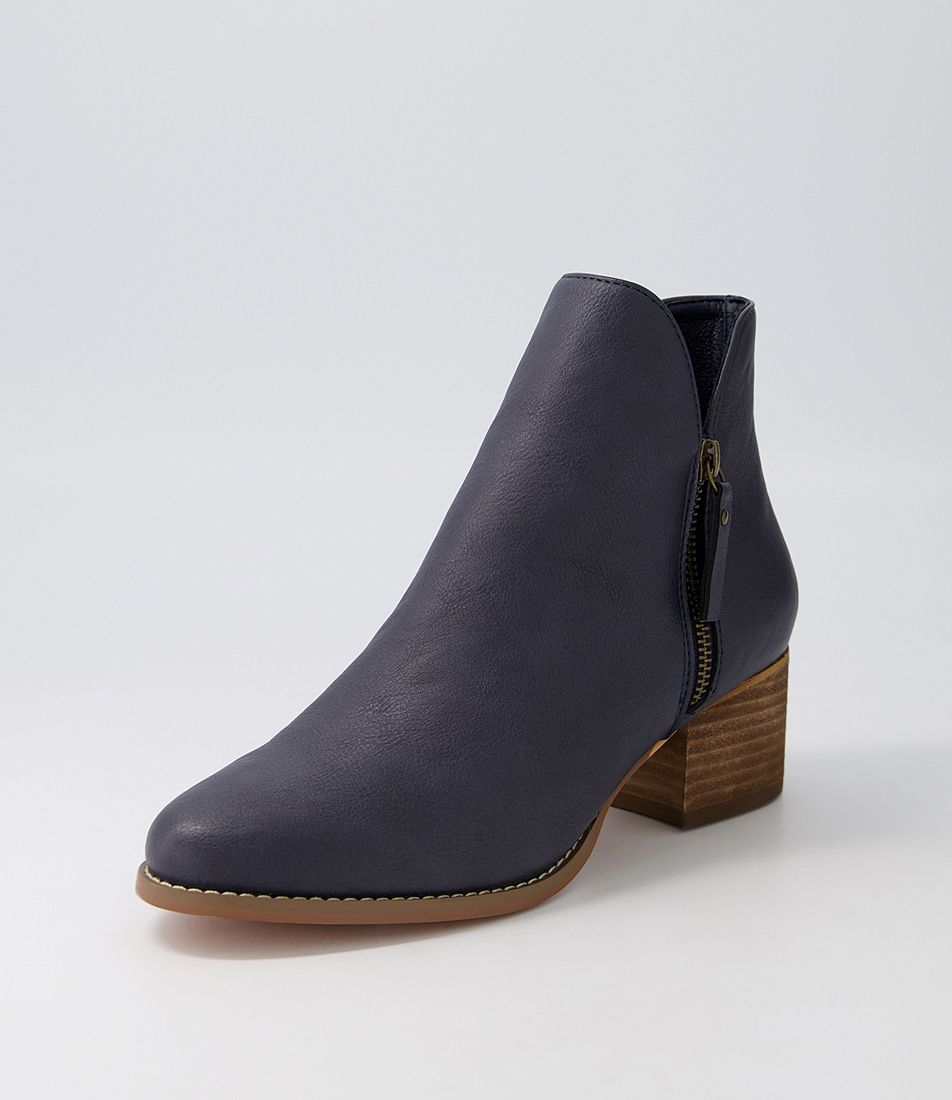 Lomardo Dark Blue Ankle Boots