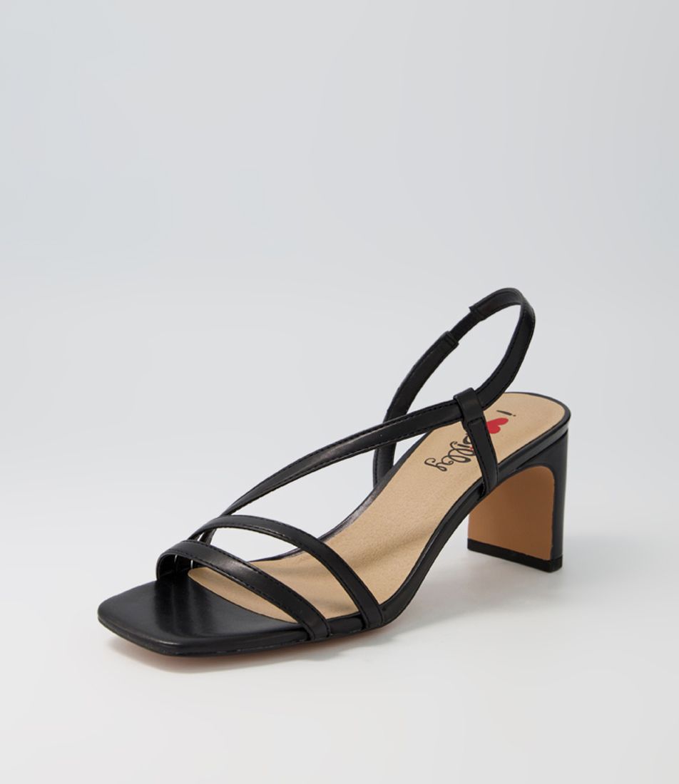 Rillima Black Smooth Sandals