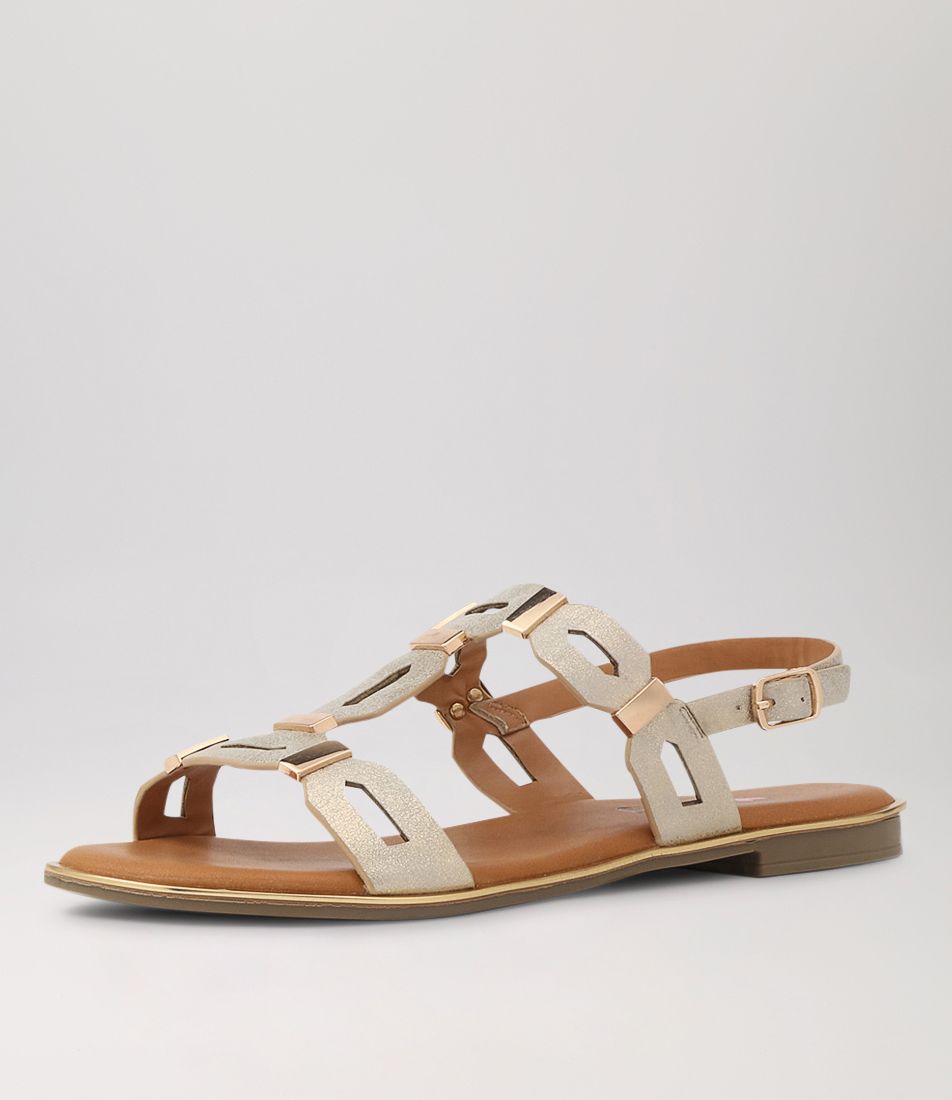 Eponie Gold Sandals