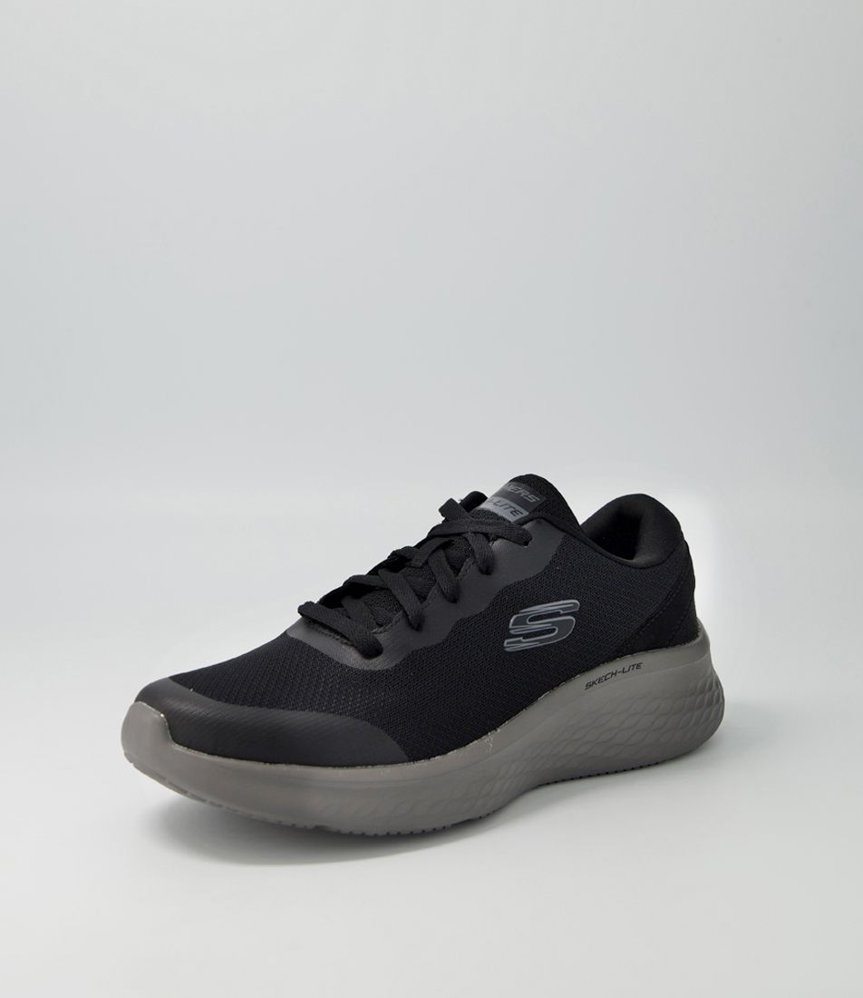 Skech Black Charcoal Mesh Sneakers