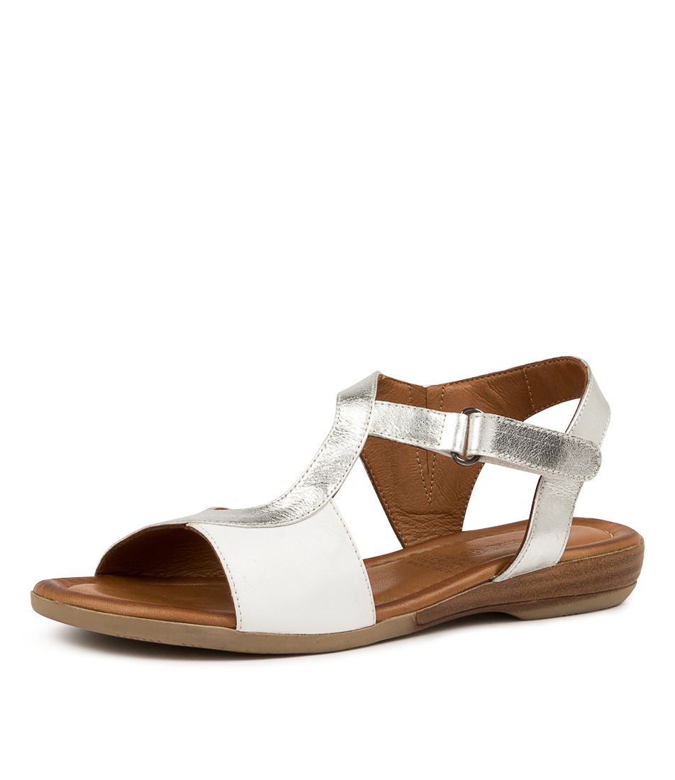 ALMADA DF WHITE SILVER LEATHER