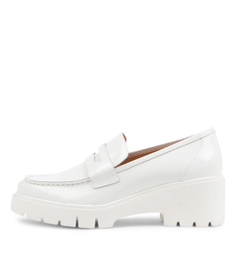 Xainay White Patent Leather Heels