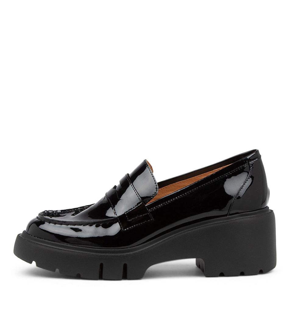 Xainay Black Patent Leather Heels