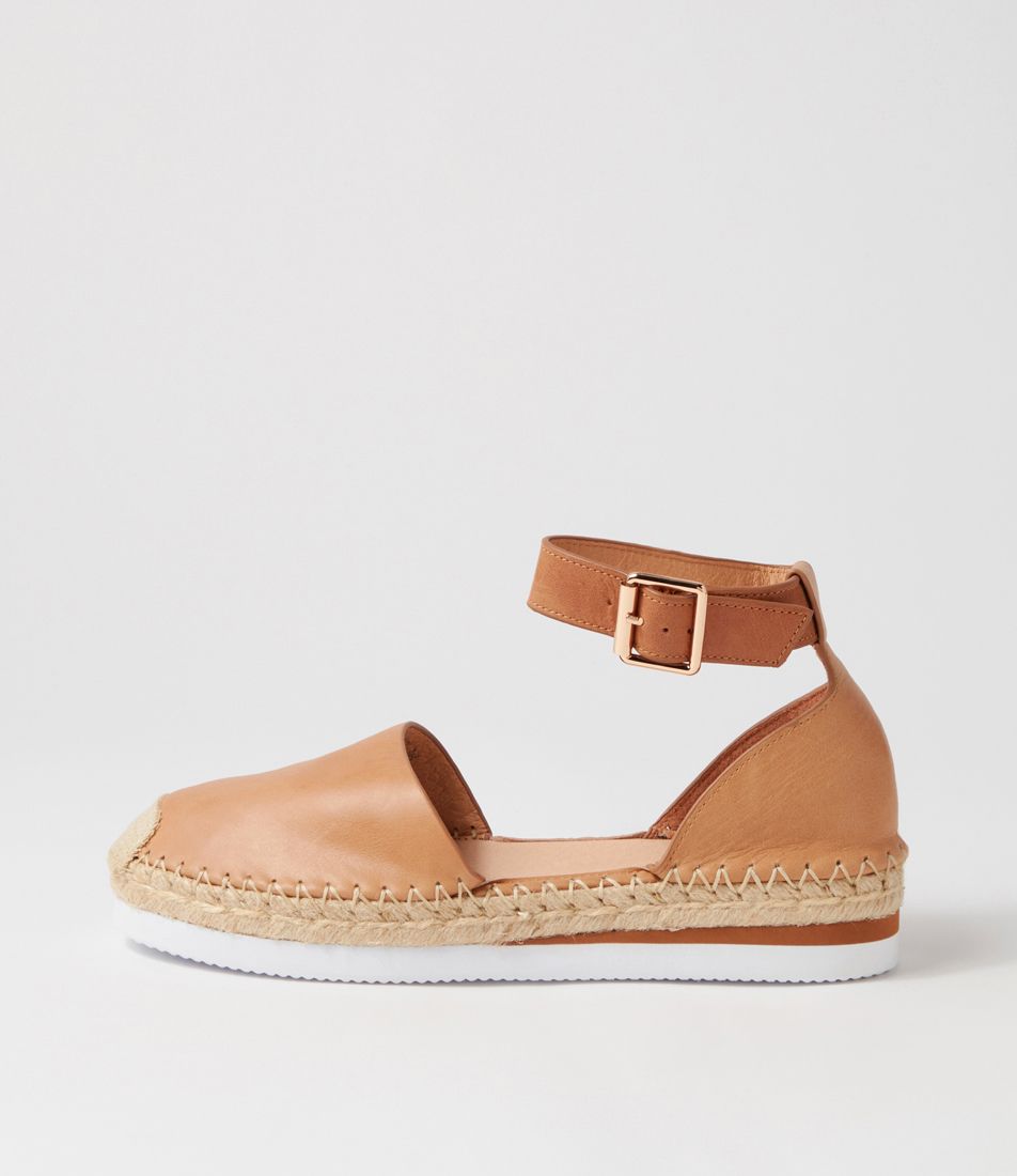 Wolver Cappuccino Tan Leather Espadrilles