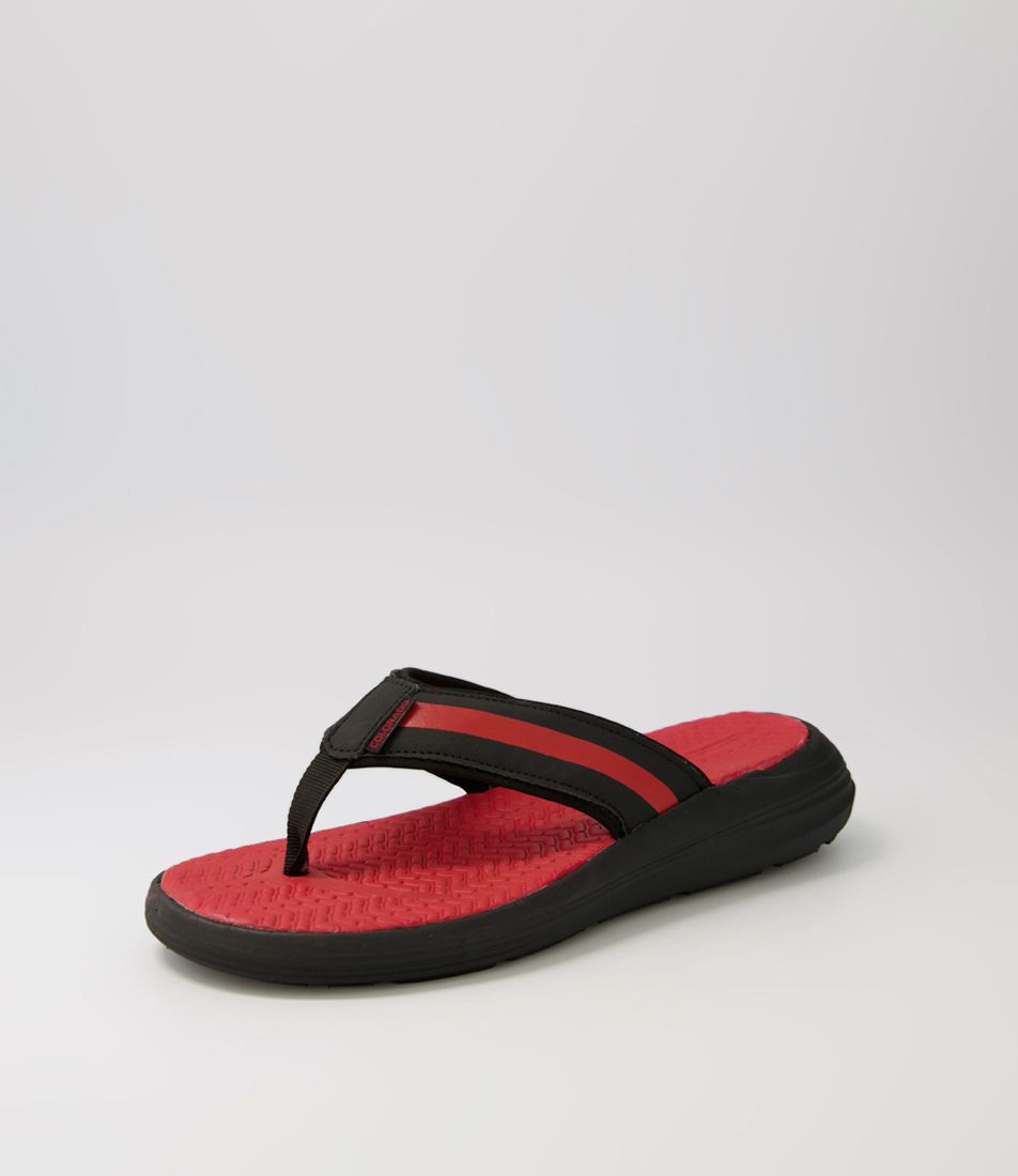 Nile Black Red Sandals