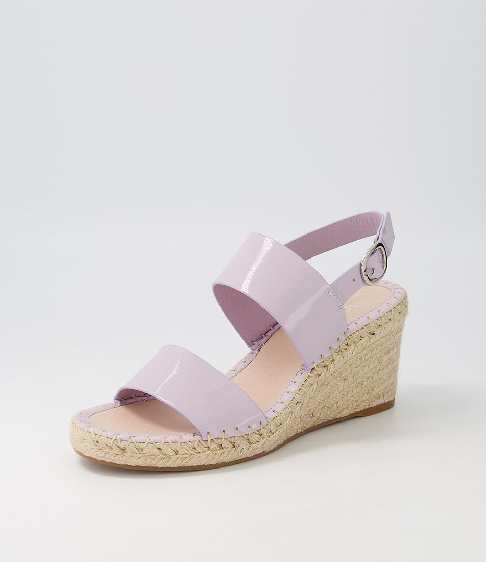 Gaga Lilac Patent Leather Espadrilles