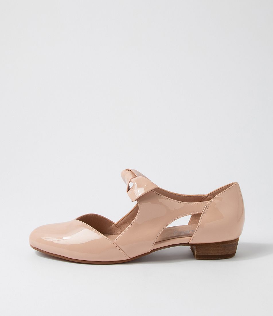 Estella Nude Patent Pu Flat Shoes