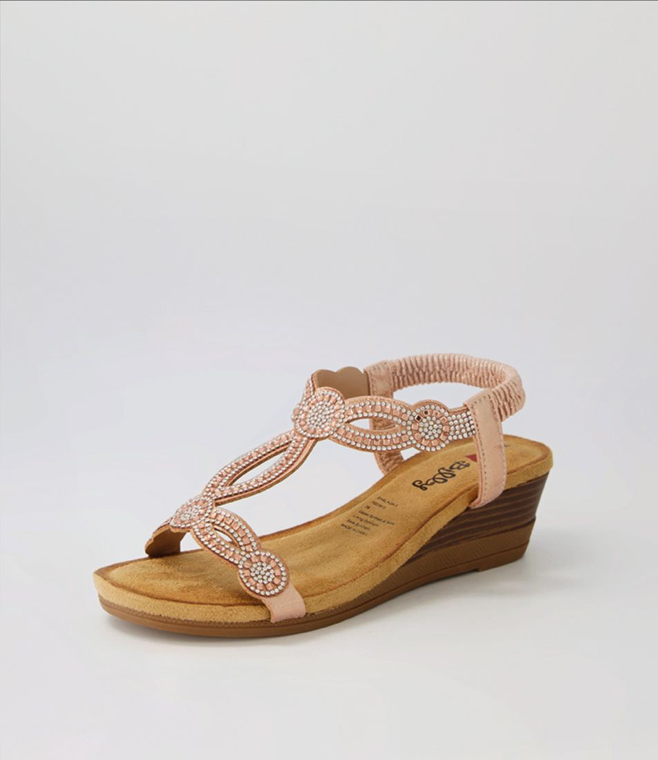 Shalaga Rose Gold Multi Sandals