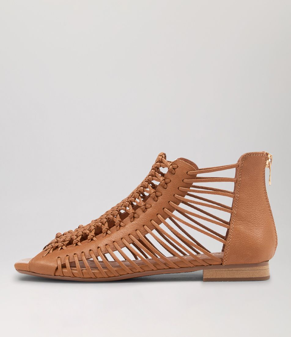Kinslee Dark Tan Leather Sandals