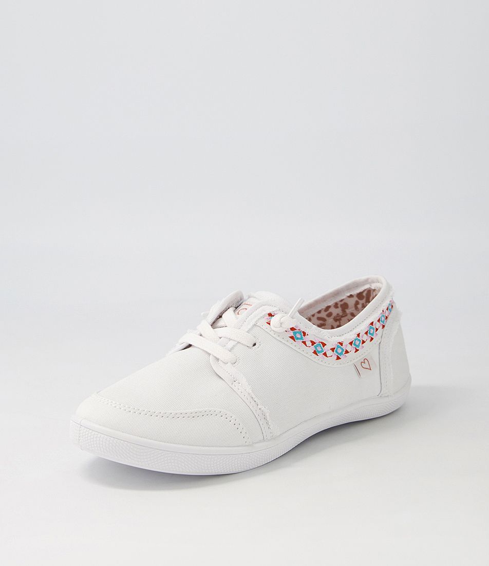 Miley White Canvas Sneakers