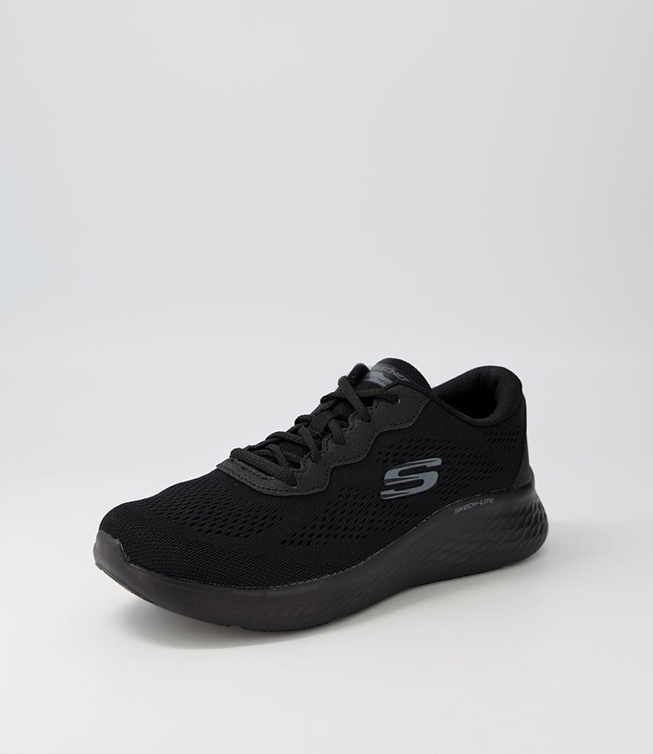 Skech Black Textile Sneakers