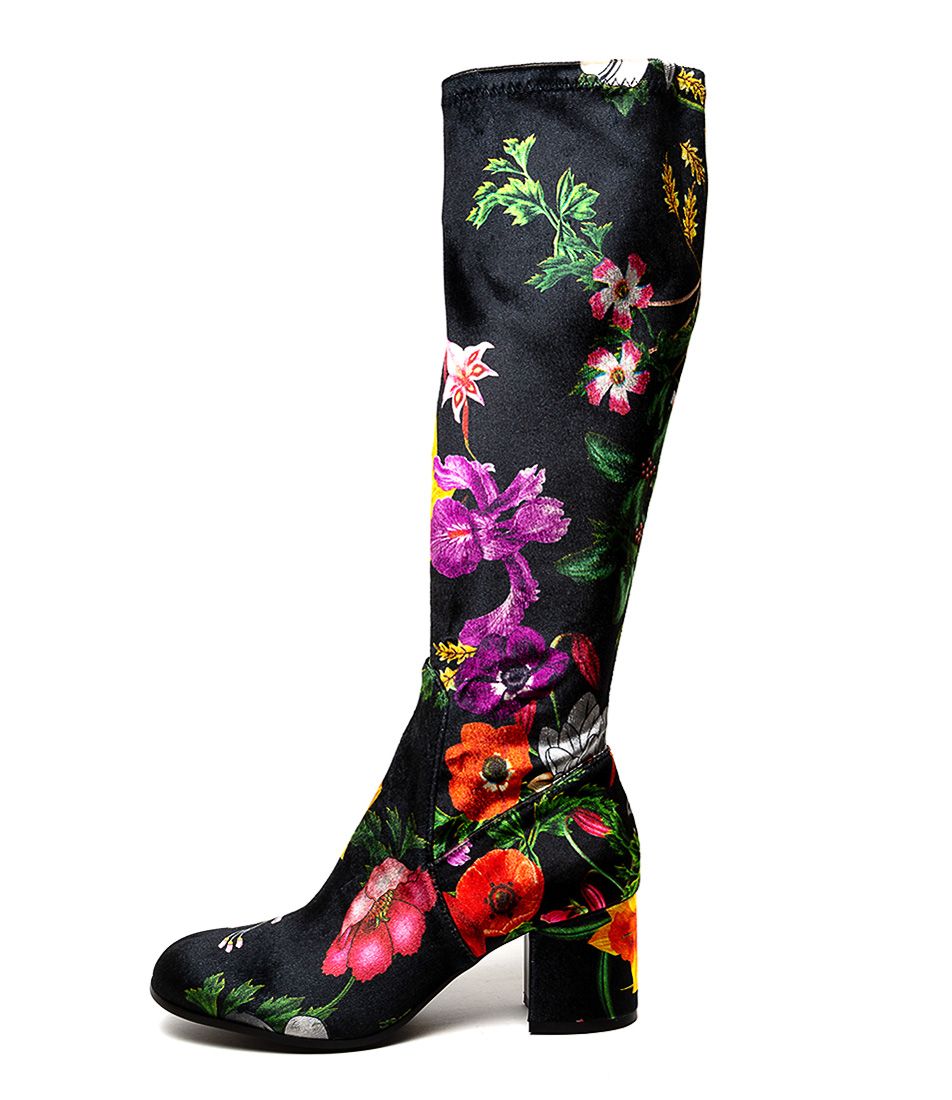 NEOLAS BLACK LILY STRETCH VELVET
