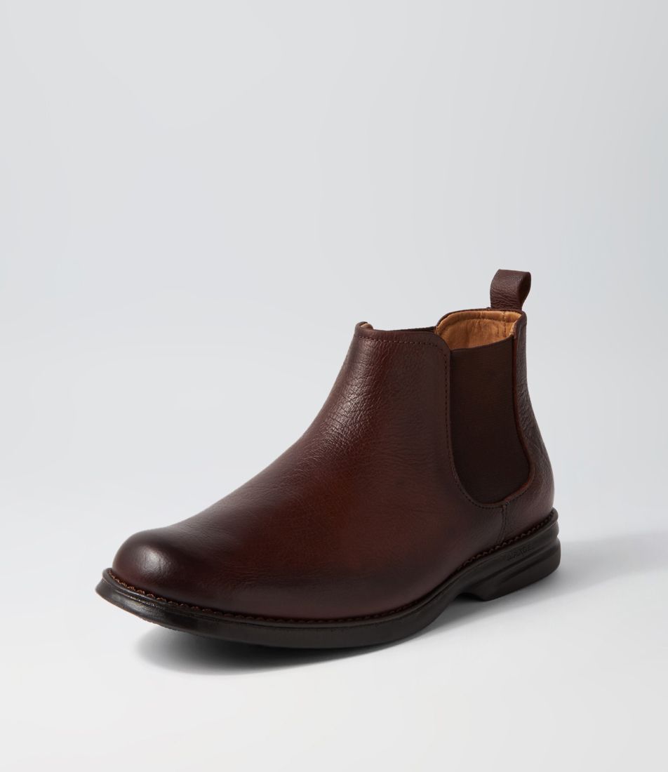 Max Gel 80 Dark Brown Leather Chelsea Boots