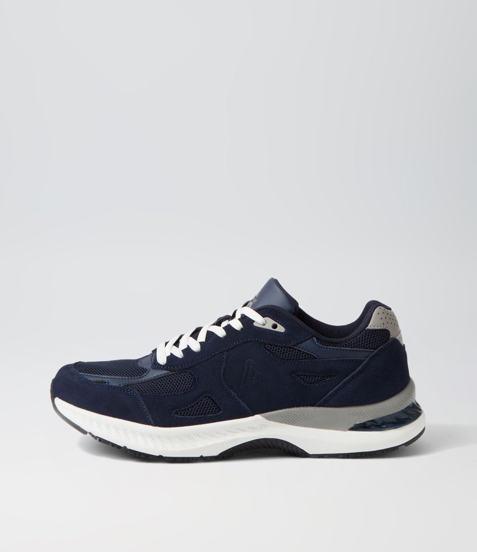 Crib Navy Suede Sneakers