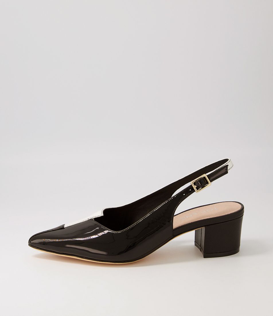 Amedeo Black White Multi Heels