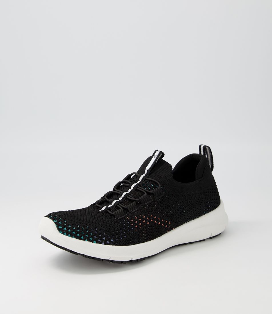 Kerbach Black Bright Recycled Knit Sneakers