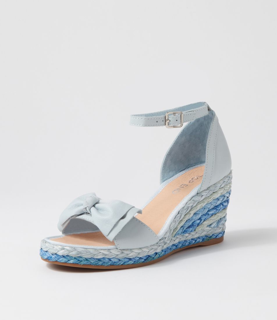 Graple Denim Blue Multi Leather Espadrilles