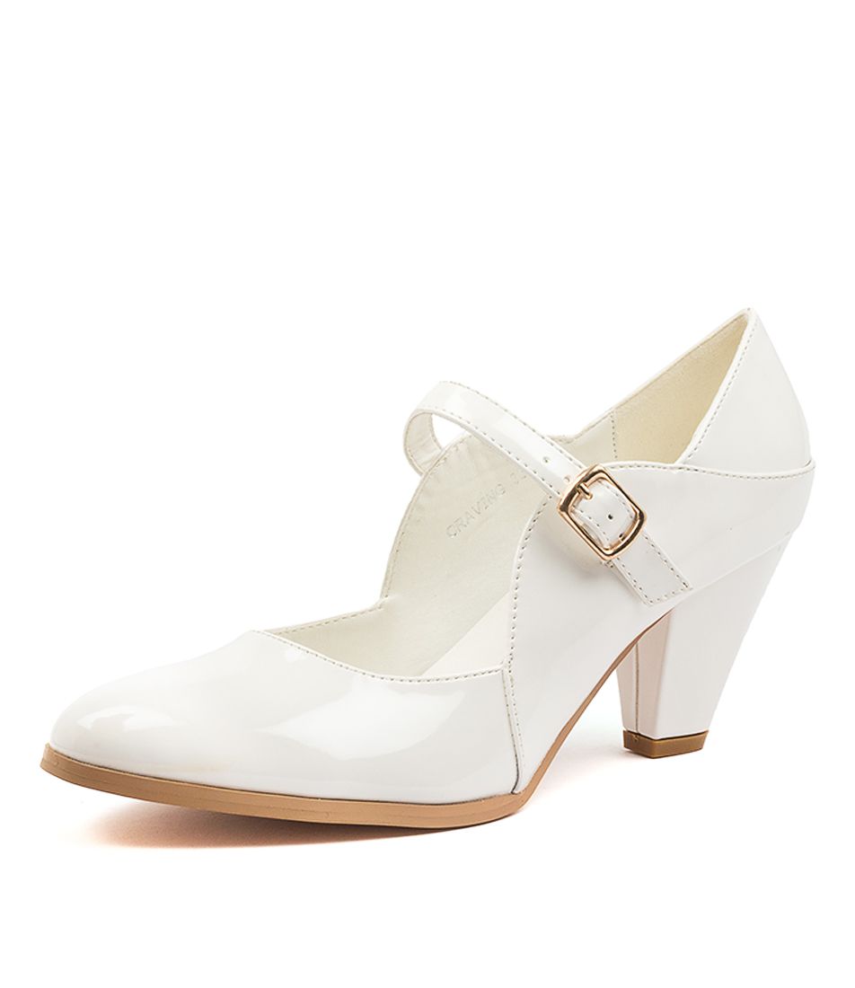 CRAVING WHITE PATENT PU
