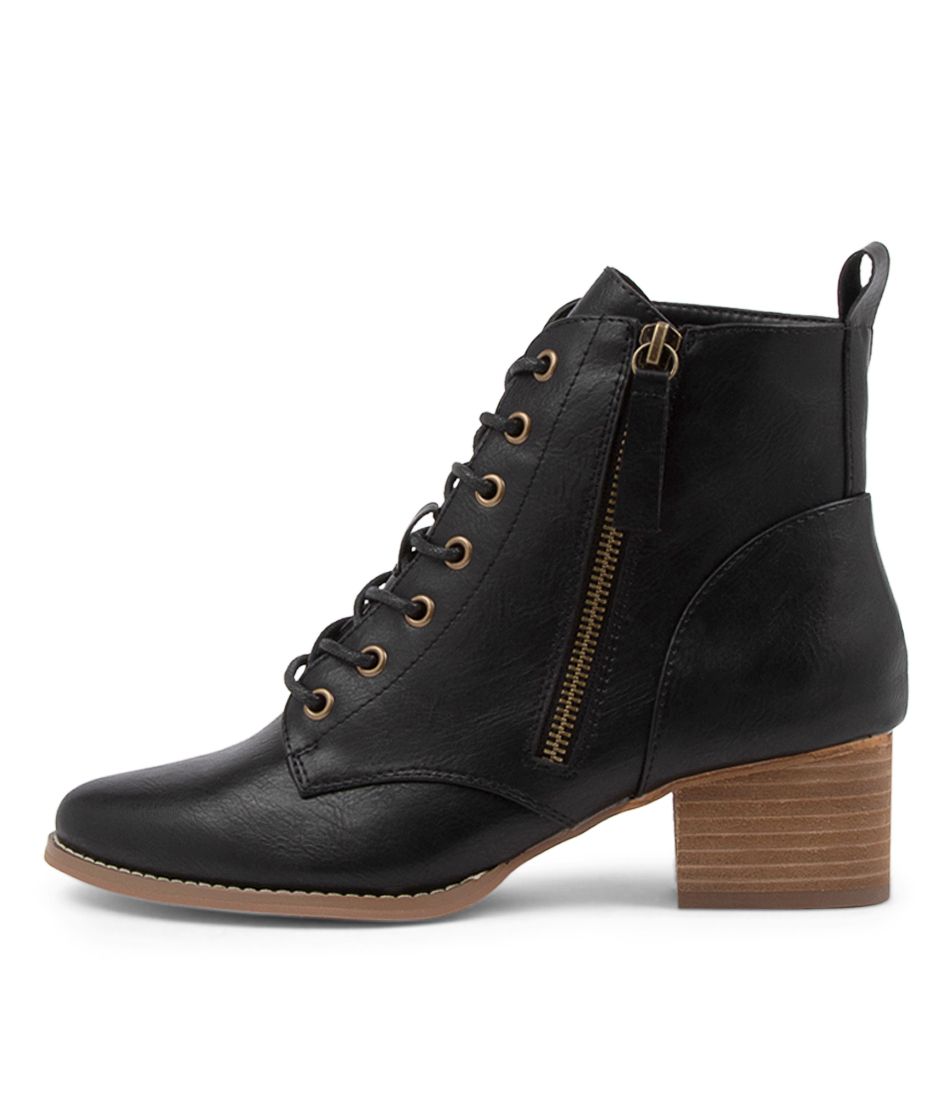 Lancie Black Ankle Boots