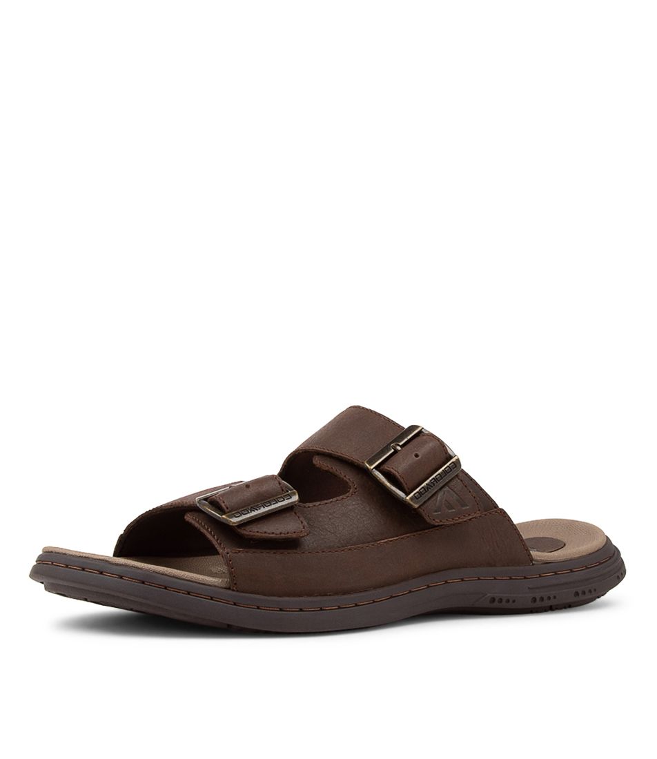 Dux Aztec Crazyhorse Leather Slides