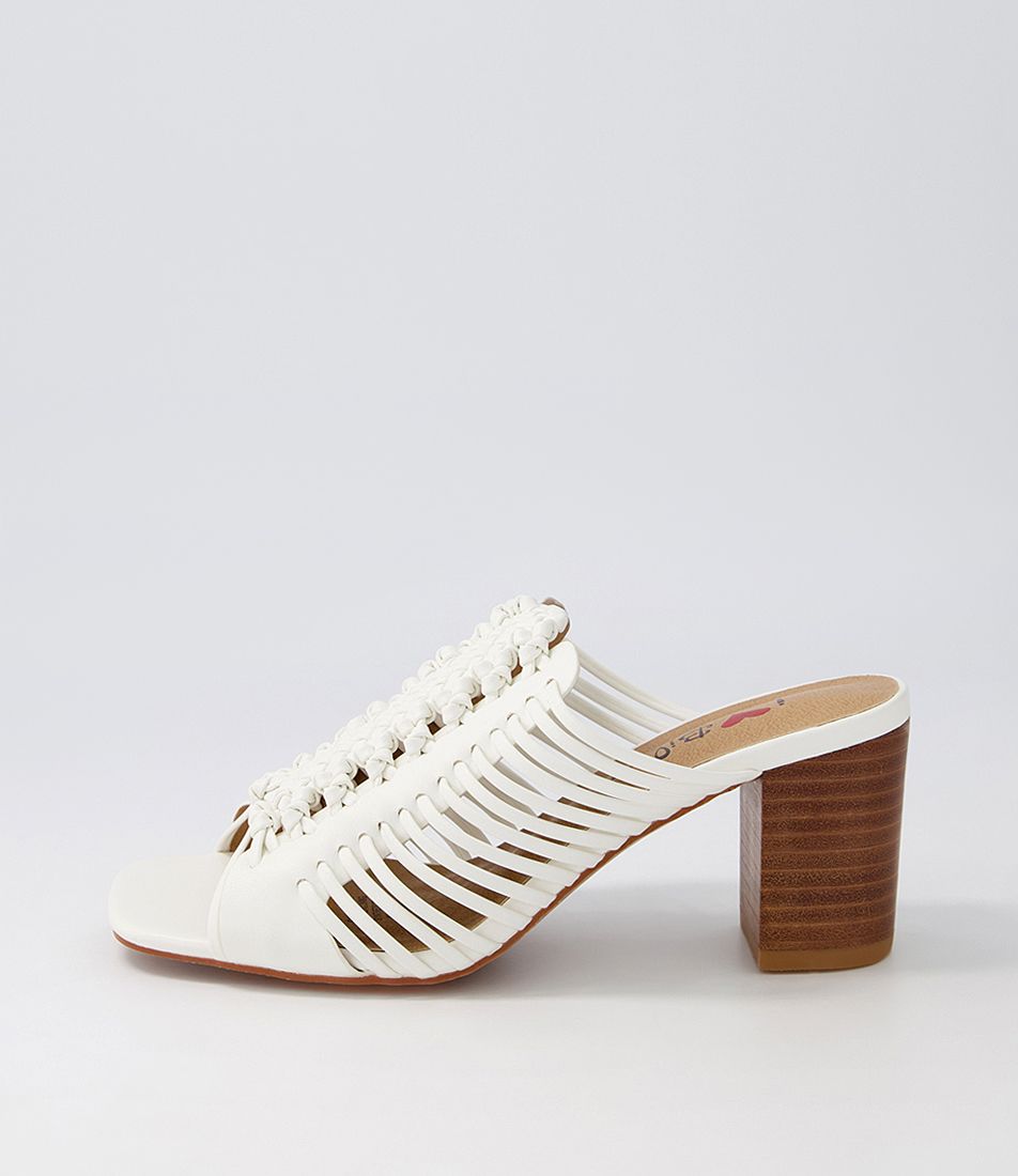 Pamano White Mules