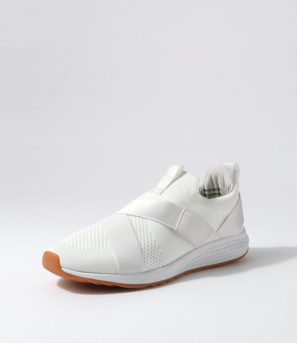 Cuddles White Recycled Knit Sneakers