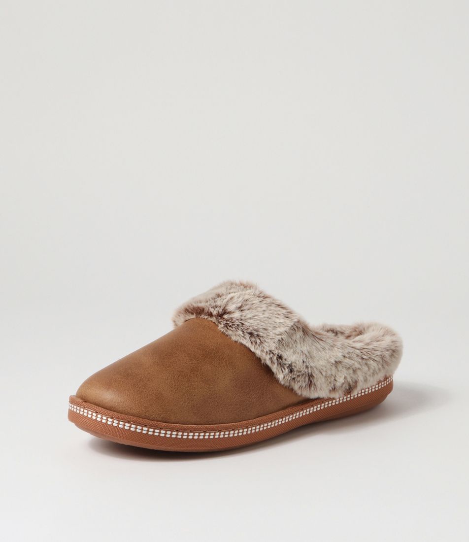 Cozy Campfire Chestnut Textile Slippers