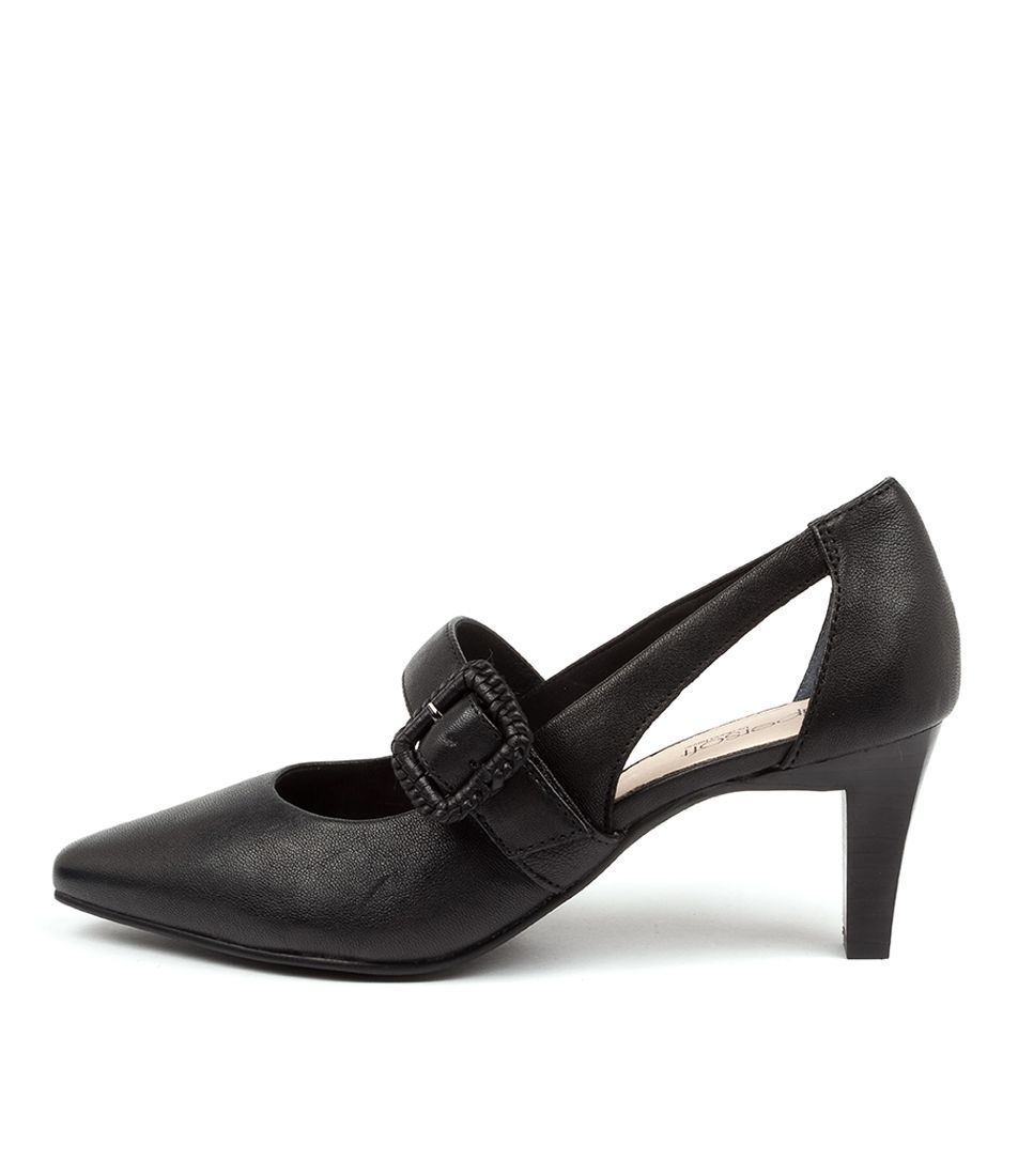 MENTONIA BLACK LEATHER