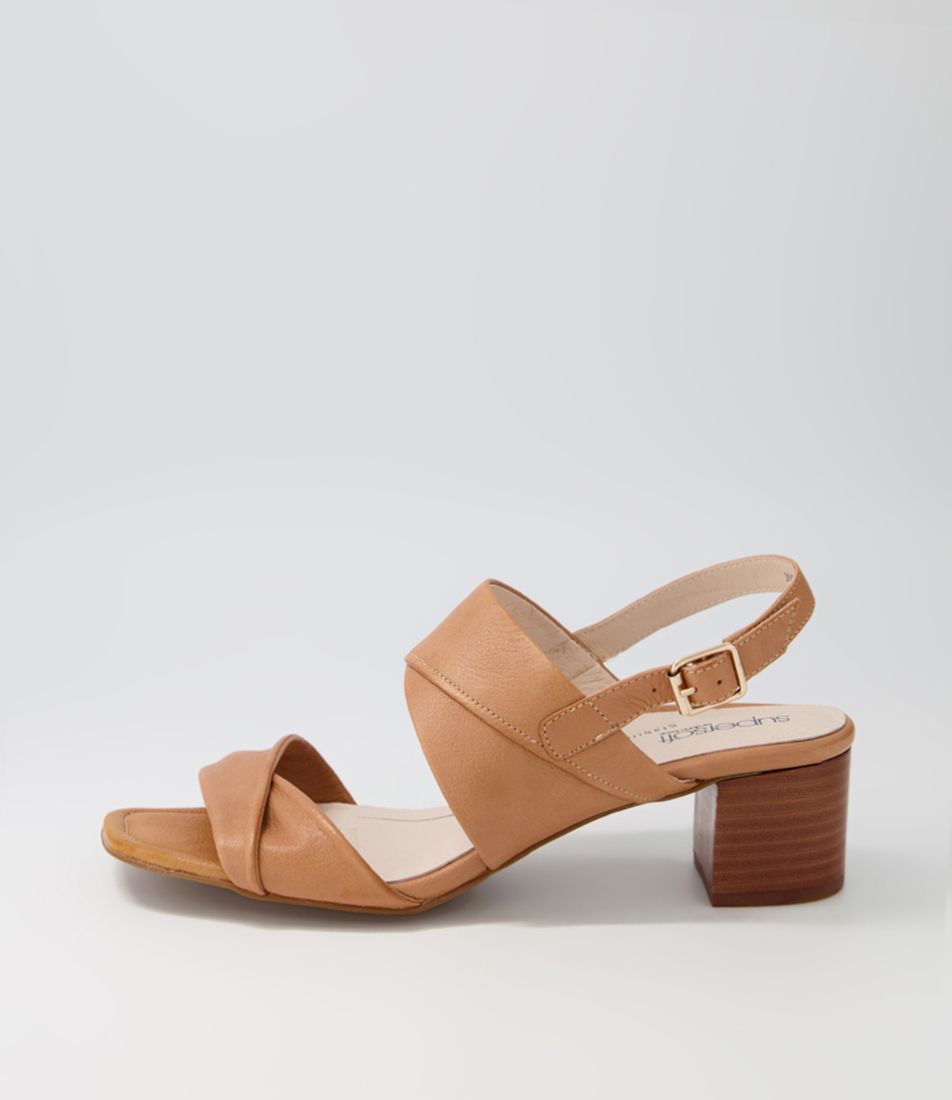 Joanis Dark Tan Leather Sandals