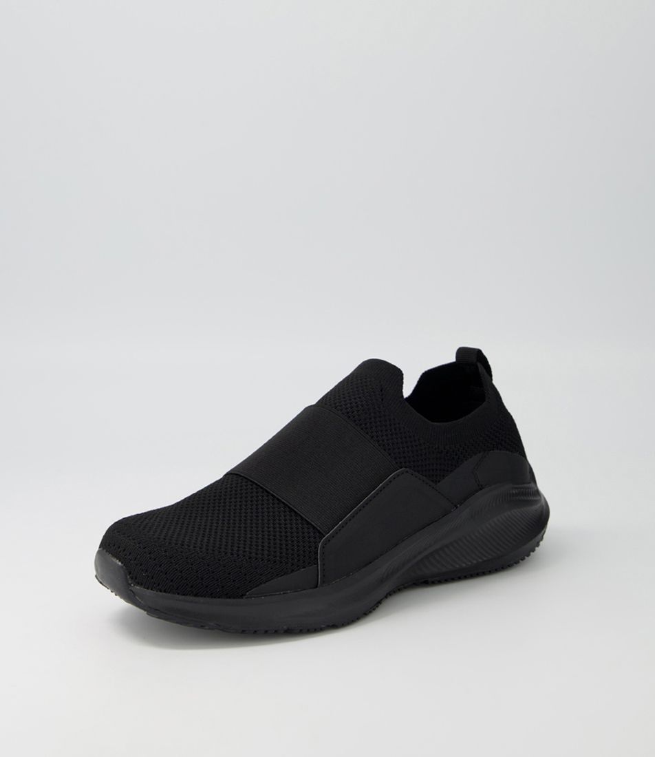 Peace Black Knit Sneakers