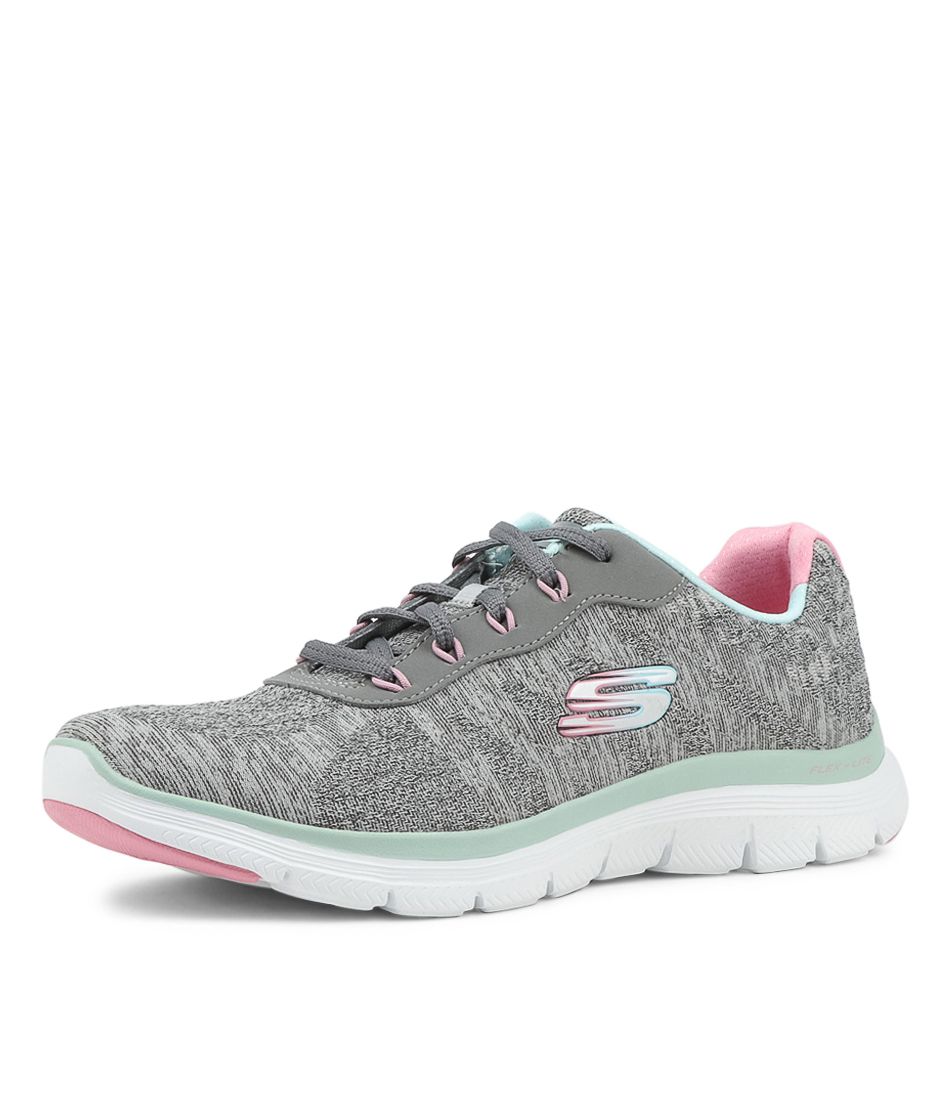 Flex Appeal 4.0 Grey Mint Fabric Sneakers