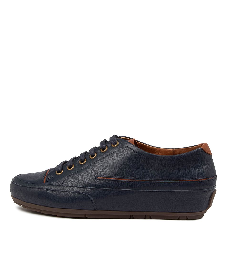ALNAN NAVY-TAN LEATHER