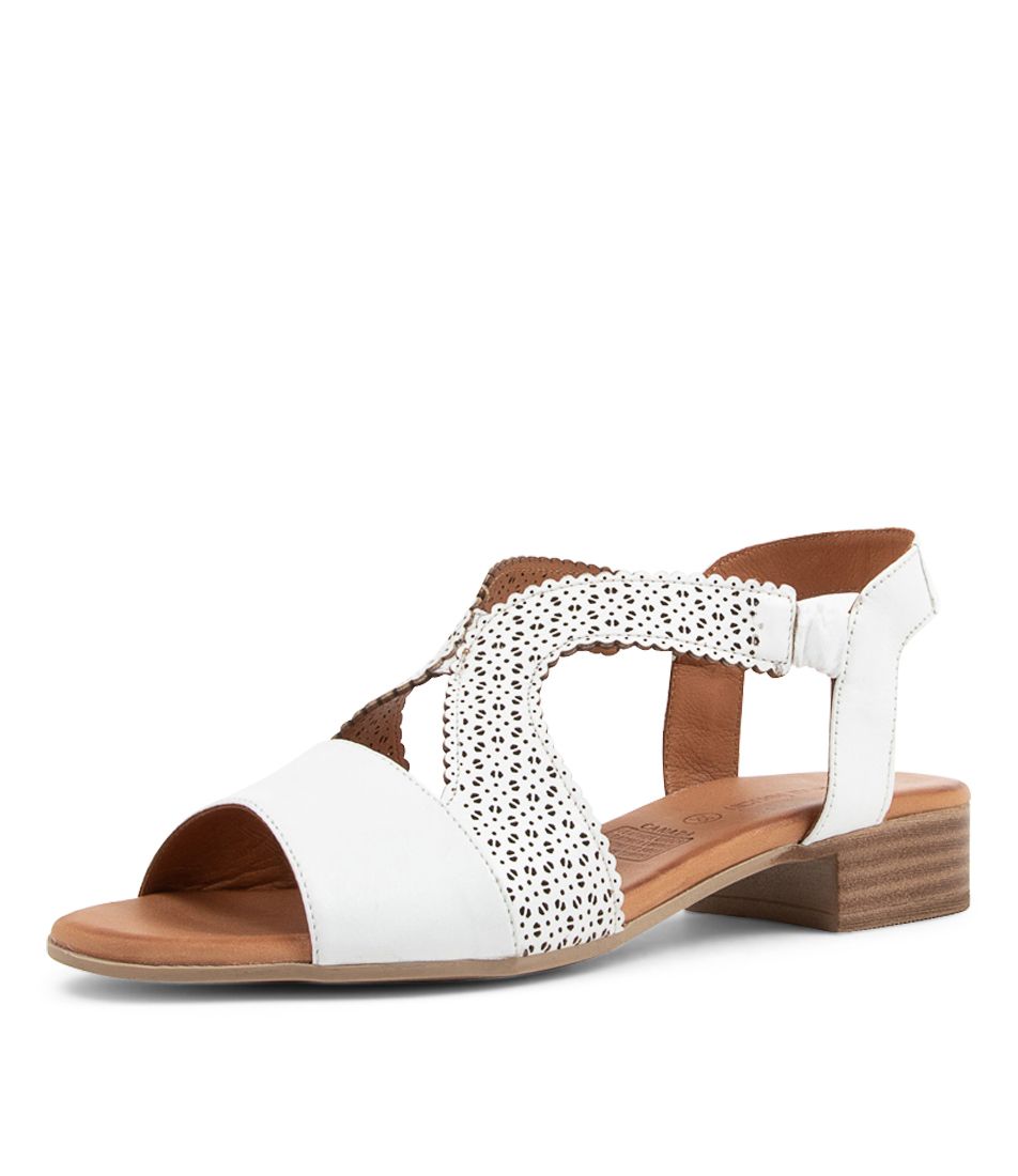 Canada White Leather Sandals