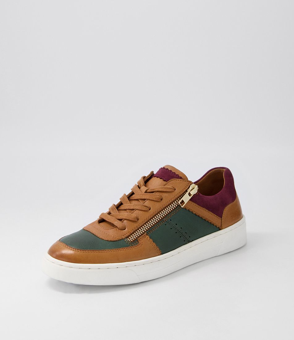 Temason New Tan Forest Multi Flat Shoes