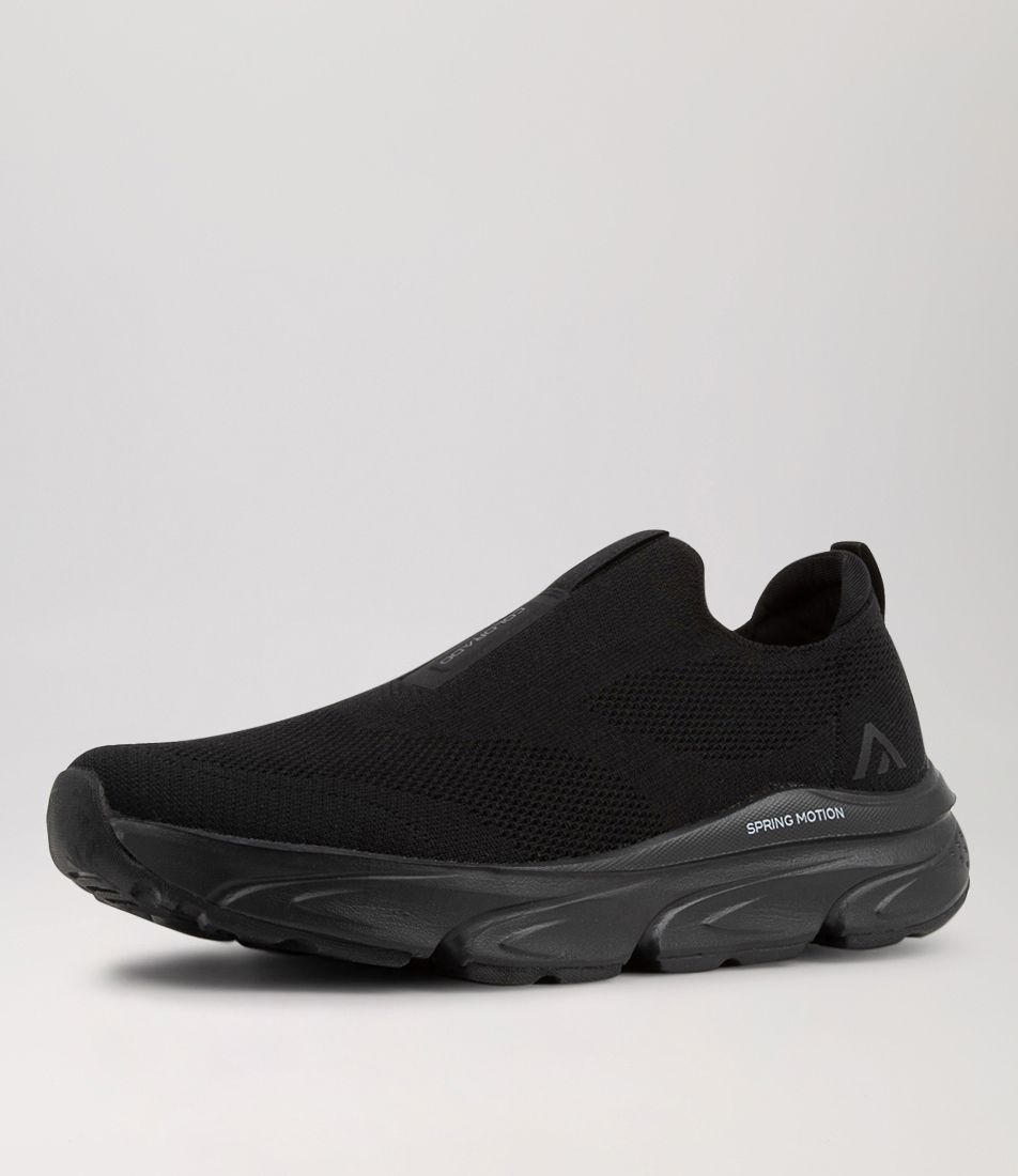 Vessa Black Mesh Sneakers