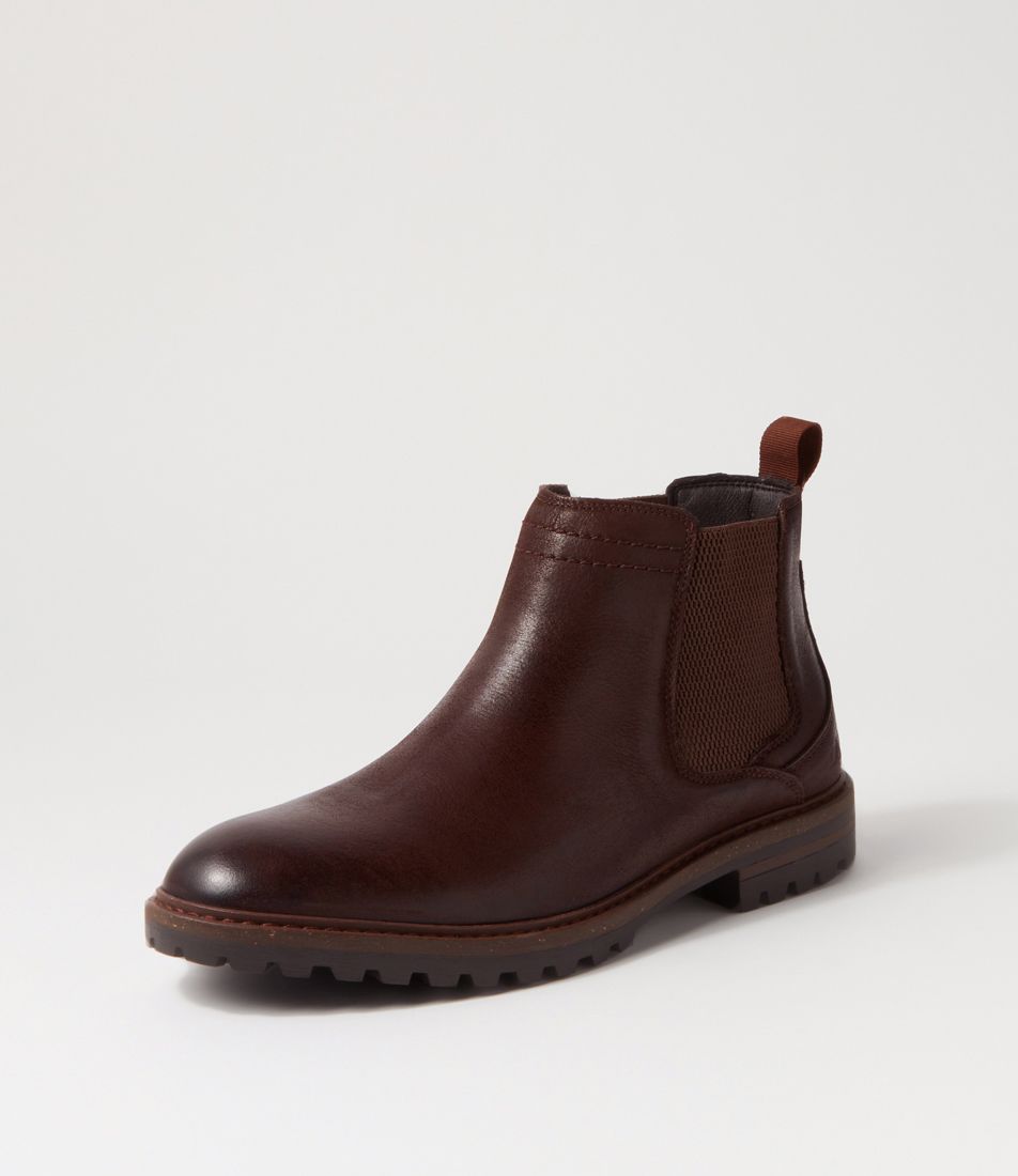 Galileo Chestnut Waxy Nubuck Chelsea Boots