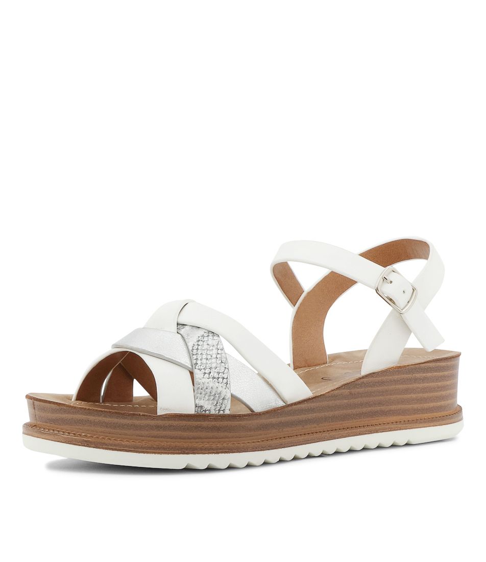 Ralph White Multi Sandals