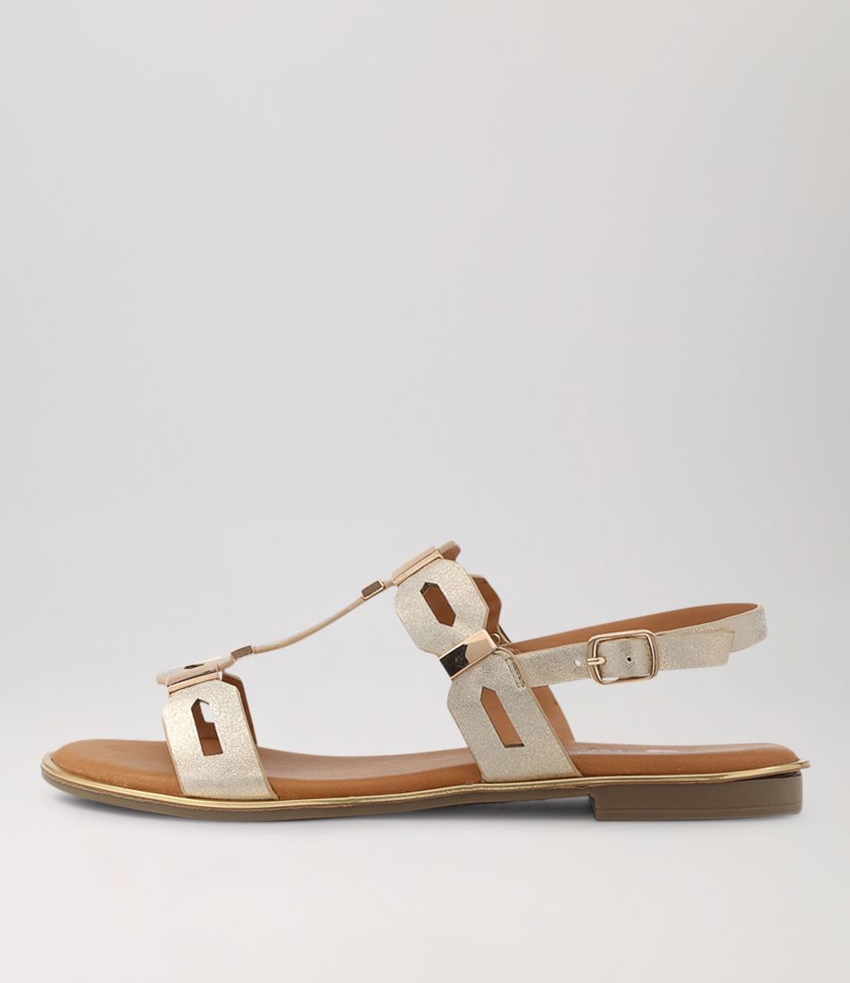 Eponie Gold Sandals