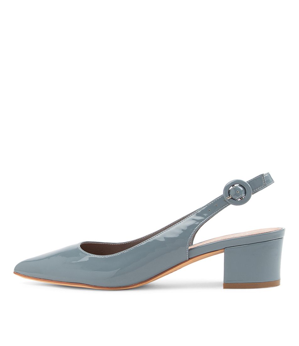 Abigale Denim Patent Leather Heels