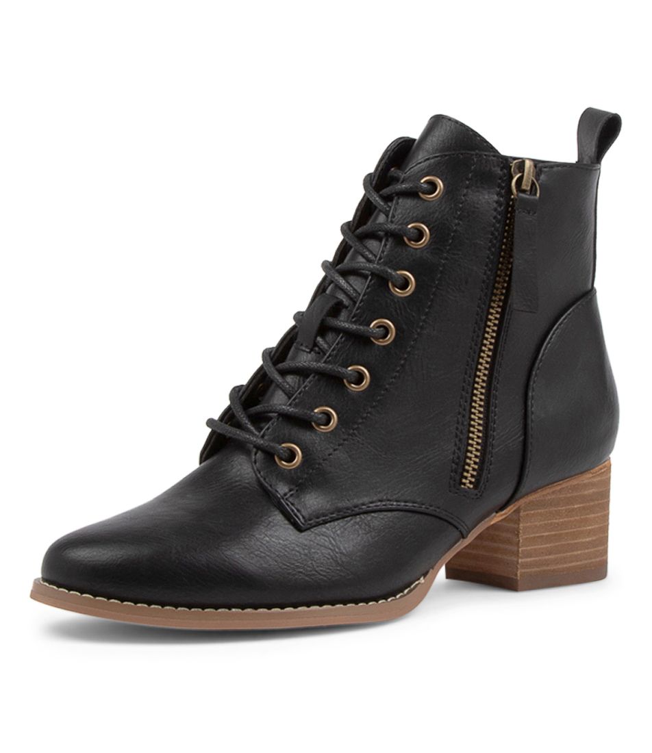 Lancie Black Ankle Boots