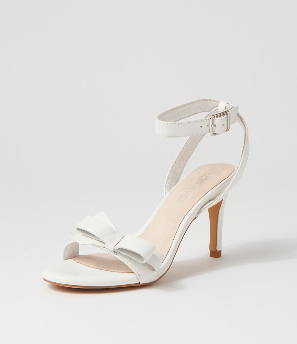 Nepiza White Leather Sandals