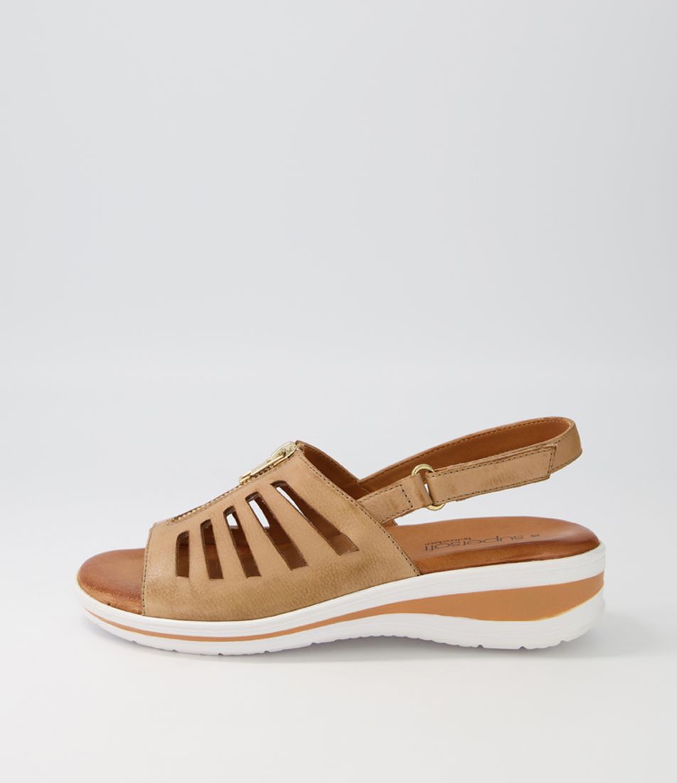 Tomorrow Camel Leather Sandals