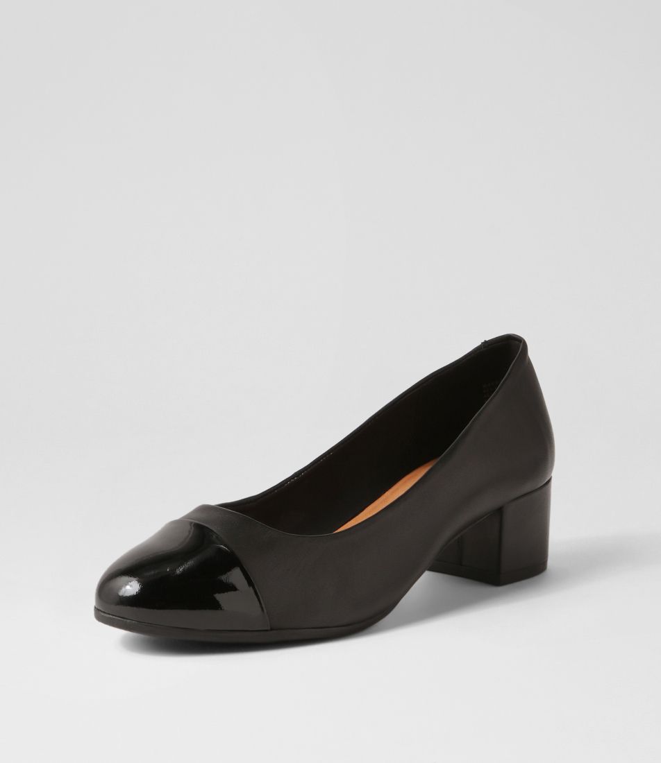 Mass Black Patent Leather Pump Heels