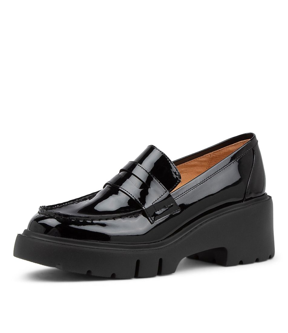 Xainay Black Patent Leather Heels