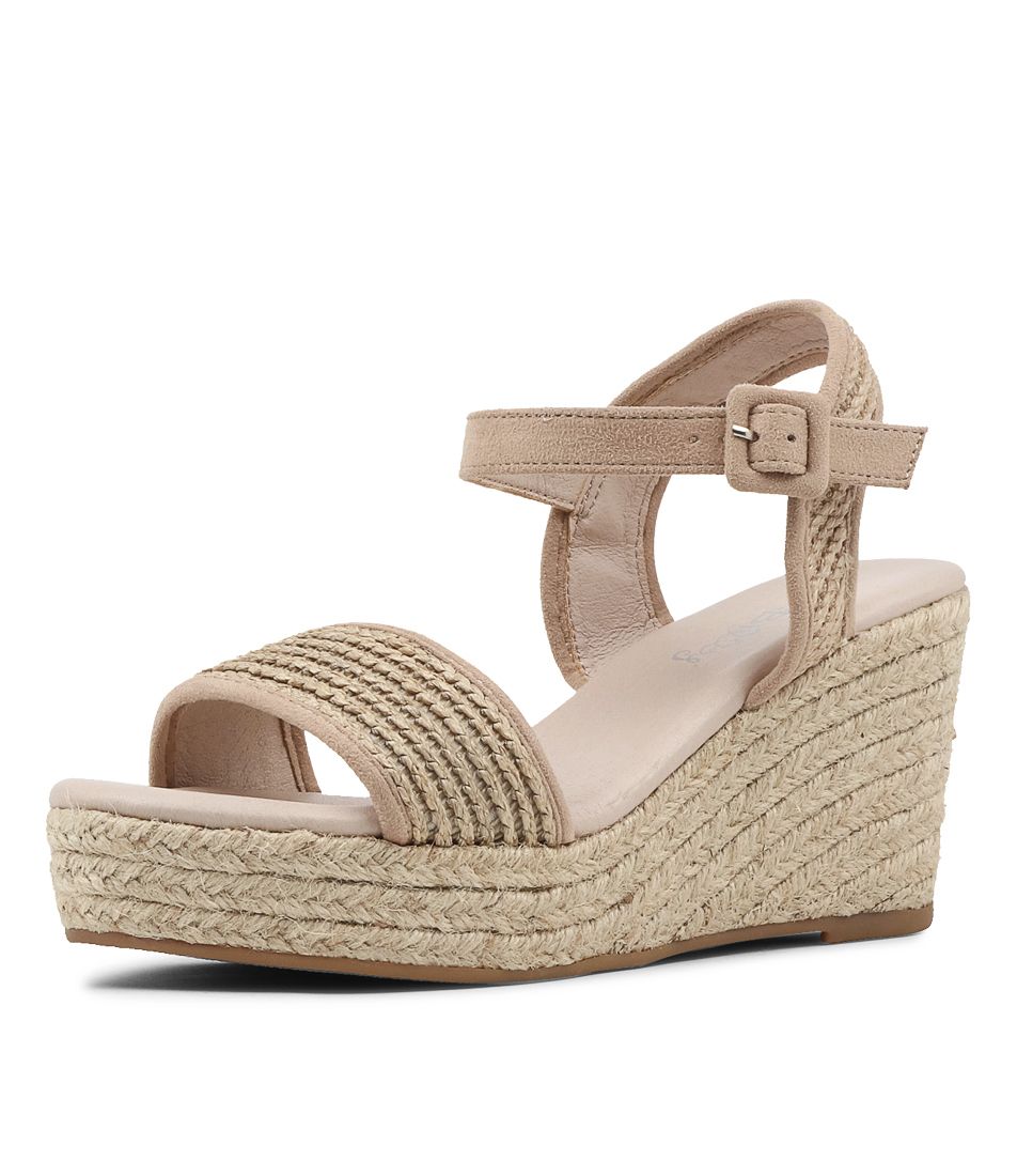 Ketto Natural Syn Raffia Espadrilles