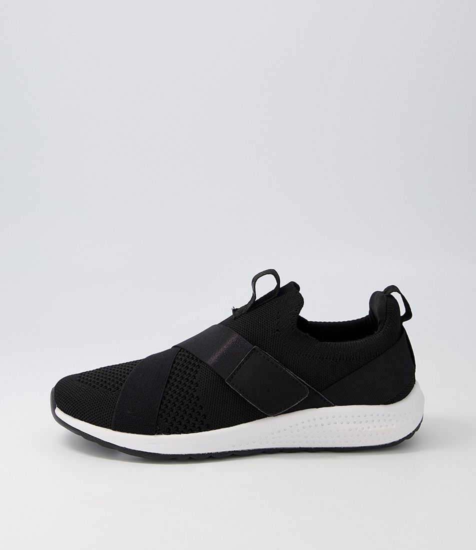 Cuddles Black Recycled Knit Sneakers