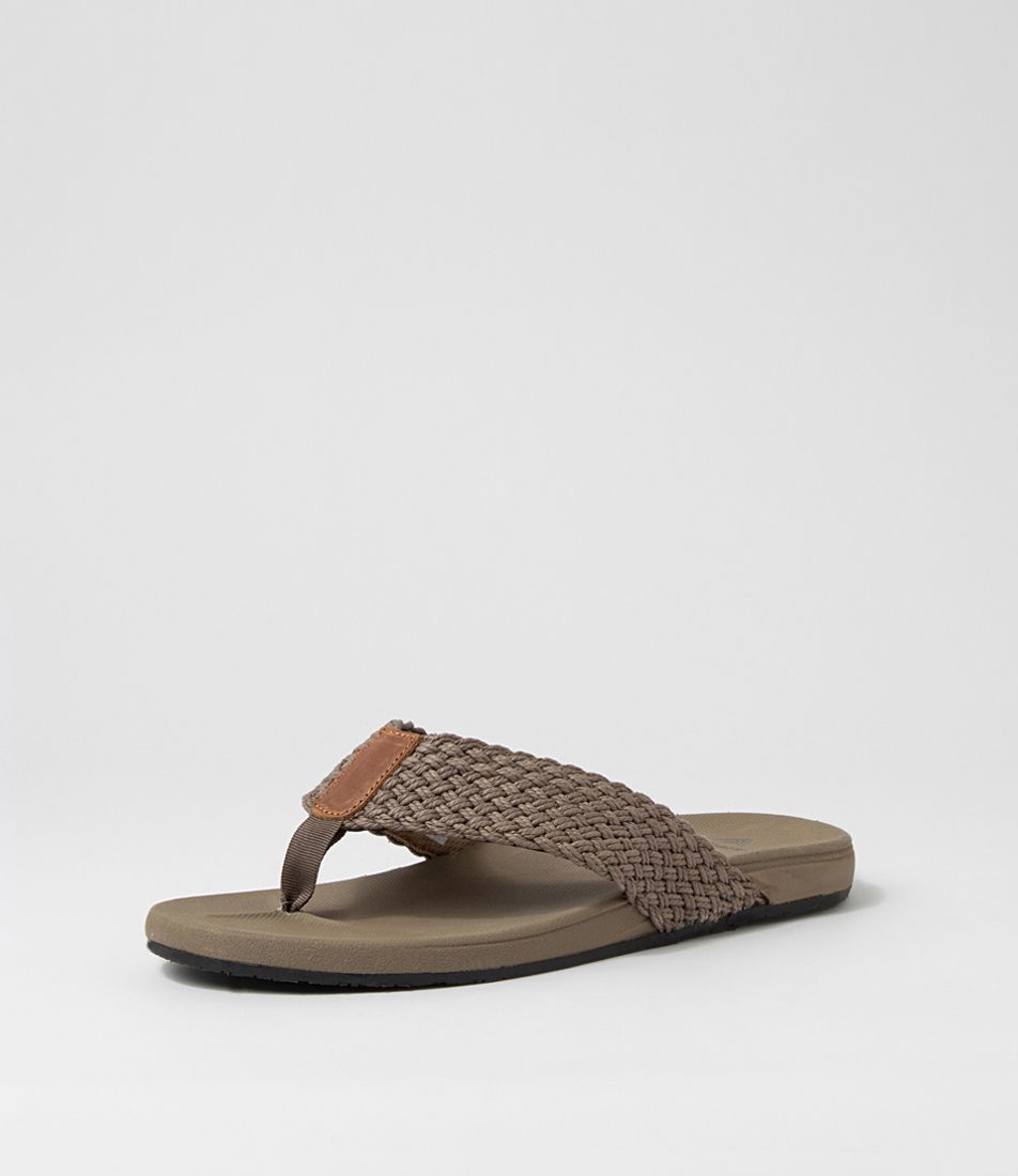 Cast Taupe Fabric Thongs