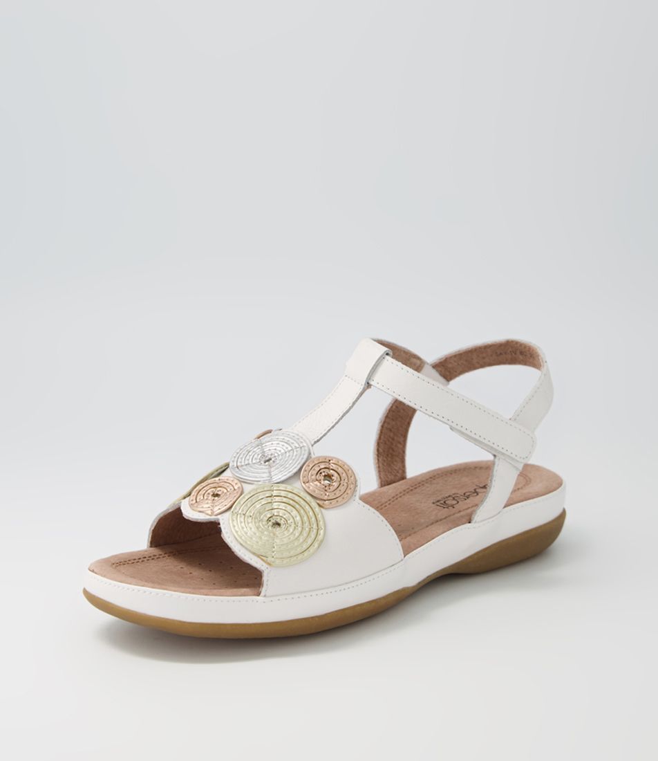 Say White Multi Sandals